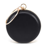 Roundness Clutch Bag Red Purple Lady Flower Wedding Party Purse Female