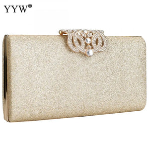 Sequin Clutch Bag Evening Purse Chain Rhinestone Shoulder Wallet