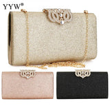 Sequin Clutch Bag Evening Purse Chain Rhinestone Shoulder Wallet