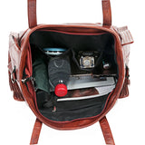 Vintage Large Double Pocket Women Leather Tote Bag