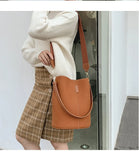 Matte Leather Crossbody Bag for Women