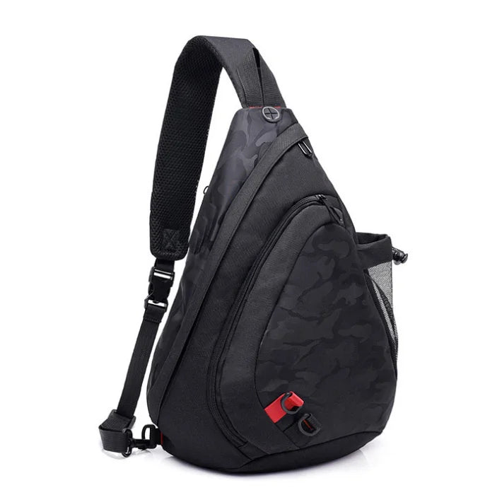 Shuangzi One Shoulder Bag Men Messenger Bags Waterproof Sling Chest Bag