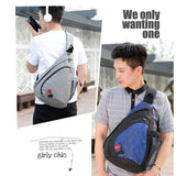 Shuangzi One Shoulder Bag Men Messenger Bags Waterproof Sling Chest Bag