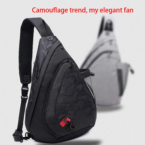 Shuangzi One Shoulder Bag Men Messenger Bags Waterproof Sling Chest Bag