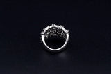 Silver Baguette Cut Eternity Band Ring for Wedding Engagement