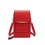 Mini Shoulder Handbag Clutch Set Solid PU Square