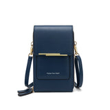 Mini Shoulder Handbag Clutch Set Solid PU Square