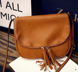 Stacy Bag 030916 Tassel Flap Bag for Women