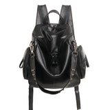 Stacy Bag 072716 Lady PU Leather Backpack Casual Travel Bag