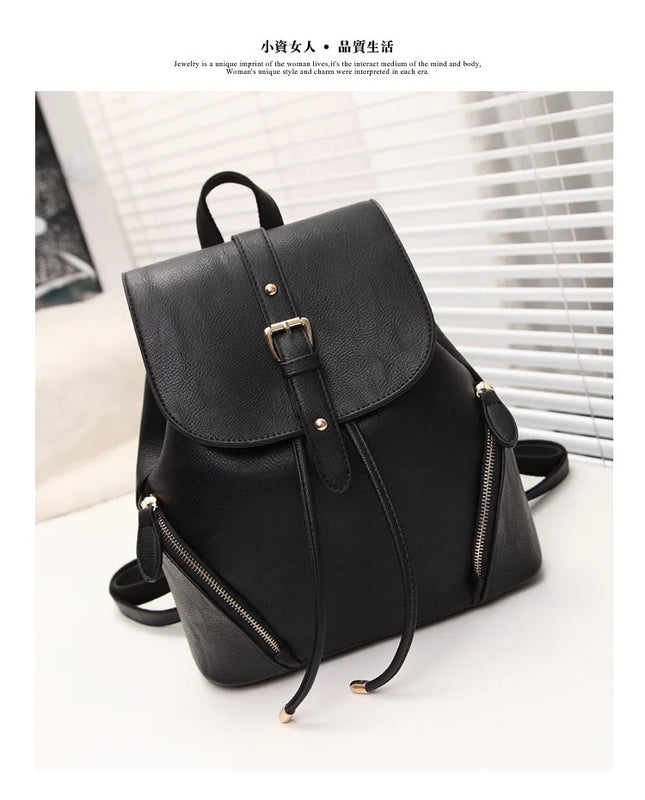Stacy PU Leather Backpack for Women