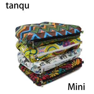 Mini Colorful Print Waterproof Zipper Pocket for O Bag