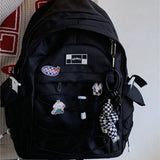 Vintage Women Backpack Large Capacity Waterproof Nylon