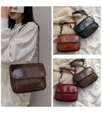 Texture Women's Chain Shoulder Messenger Bag Large Capacity