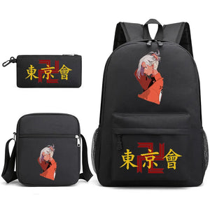 Tokyo Revengers Printed Backpack Teen Bag Men's Laptop Bag Canvas School Bag