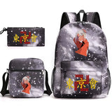 Tokyo Revengers Printed Backpack Teen Bag Men's Laptop Bag Canvas School Bag