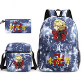 Tokyo Revengers Printed Backpack Teen Bag Canvas School Bag Boys and Girls 3 Pie