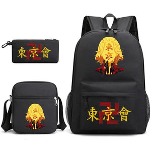 Tokyo Revengers Printed Backpack Teen Men's Laptop Bag