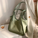 Women's Tote Bag Soft Pittot Shoulder Shopping Bag