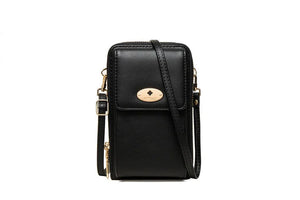 Double-layer Zipper Mobile Phone Bag Messenger Mini Shoulder Bag