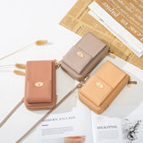 Double-layer Zipper Mobile Phone Bag Messenger Mini Shoulder Bag