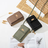 Double-layer Zipper Mobile Phone Bag Messenger Mini Shoulder Bag