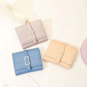 Small Fresh PU Wallet with Large Capacity Zero Wallet