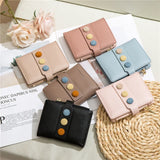 Women's Multi-card Short Wallet with Belt Buckle