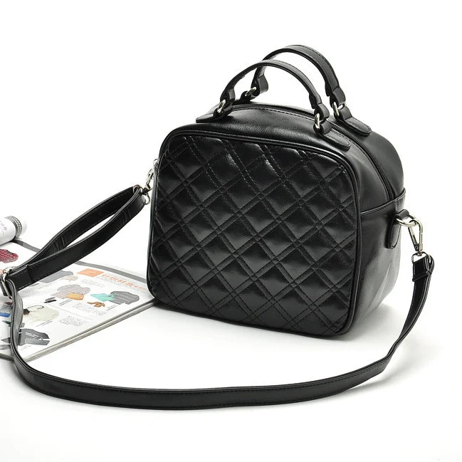 Vintage Casual High-Grade Small Flap PU Leather Handbag Women Tote Clutch Purse