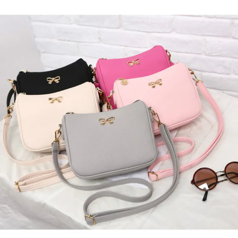 Vintage Bow Small Handbags Women Evening Clutch