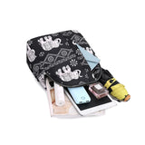 Vintage Women's Animal Print Travel Backpack