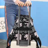 Vintage Women's Animal Print Travel Backpack