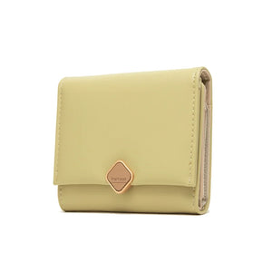 Women's Short Buckle Wallet - Solid Color Zero Wallet