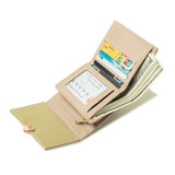 Women's Short Buckle Wallet - Solid Color Zero Wallet