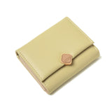 Women's Short Buckle Wallet - Solid Color Zero Wallet