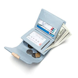 Women's Short Fresh Three-Fold Wallet Zero Wallet