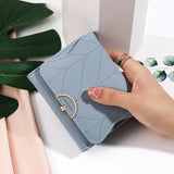 Women's Short Fresh Three-Fold Wallet Zero Wallet