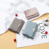 Women's Short Fresh Three-Fold Wallet Zero Wallet