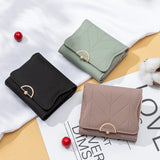 Women's Short Fresh Three-Fold Wallet Zero Wallet