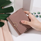 Women's Short Fresh Three-Fold Wallet Zero Wallet