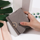 Women's Short Fresh Three-Fold Wallet Zero Wallet
