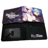 Re Zero Anime Wallet with Coin Pocket