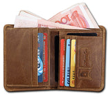 Retro Men's RFID Leather Wallet with Matching Box