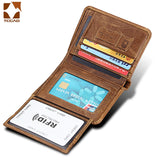 Retro Men's RFID Leather Wallet with Matching Box