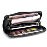 Men's Leather Clutch Wallet, Billeteras para Hombre
