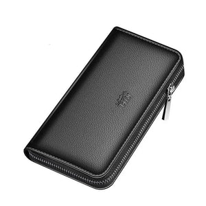 Men's Leather Clutch Wallet, Billeteras para Hombre