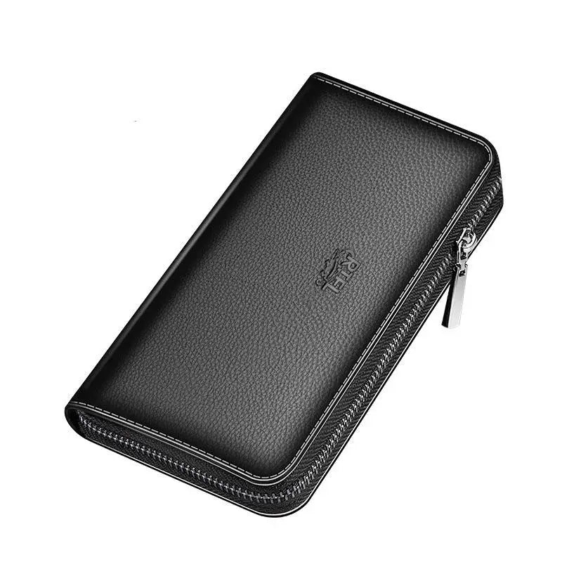 Men's Leather Clutch Wallet, Billeteras para Hombre