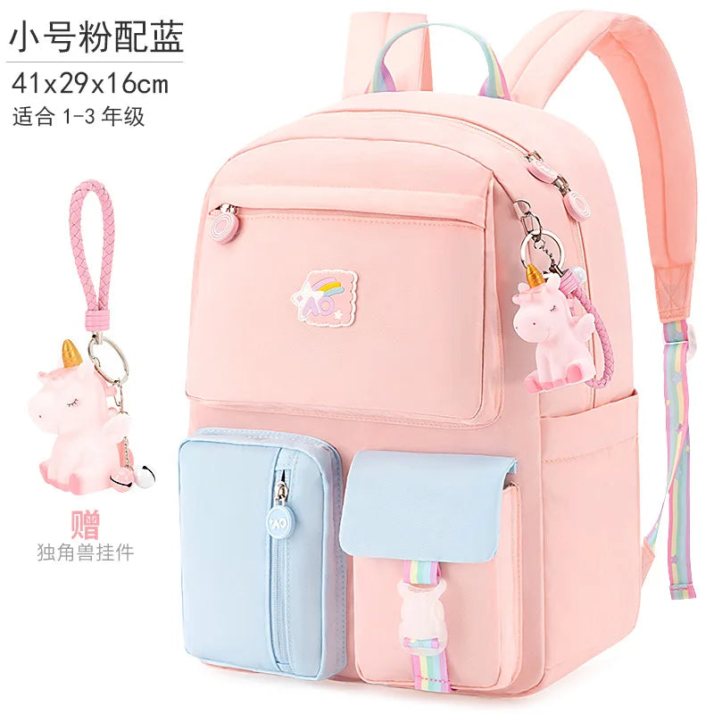Waterproof Girls School Backpack Orthopedic Kids Mochila
