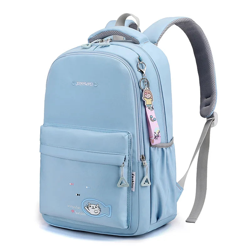 Waterproof School Backpack for Girls Orthopedic Book Bag Mochila Infantil