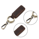 PU Leather Belt Keychain Retro Gift Key Ring Car Men Women Car Keyring
