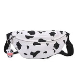 Korean INS Cow Canvas Chest Bag Harajuku Wild Girl Student Messenger Bag